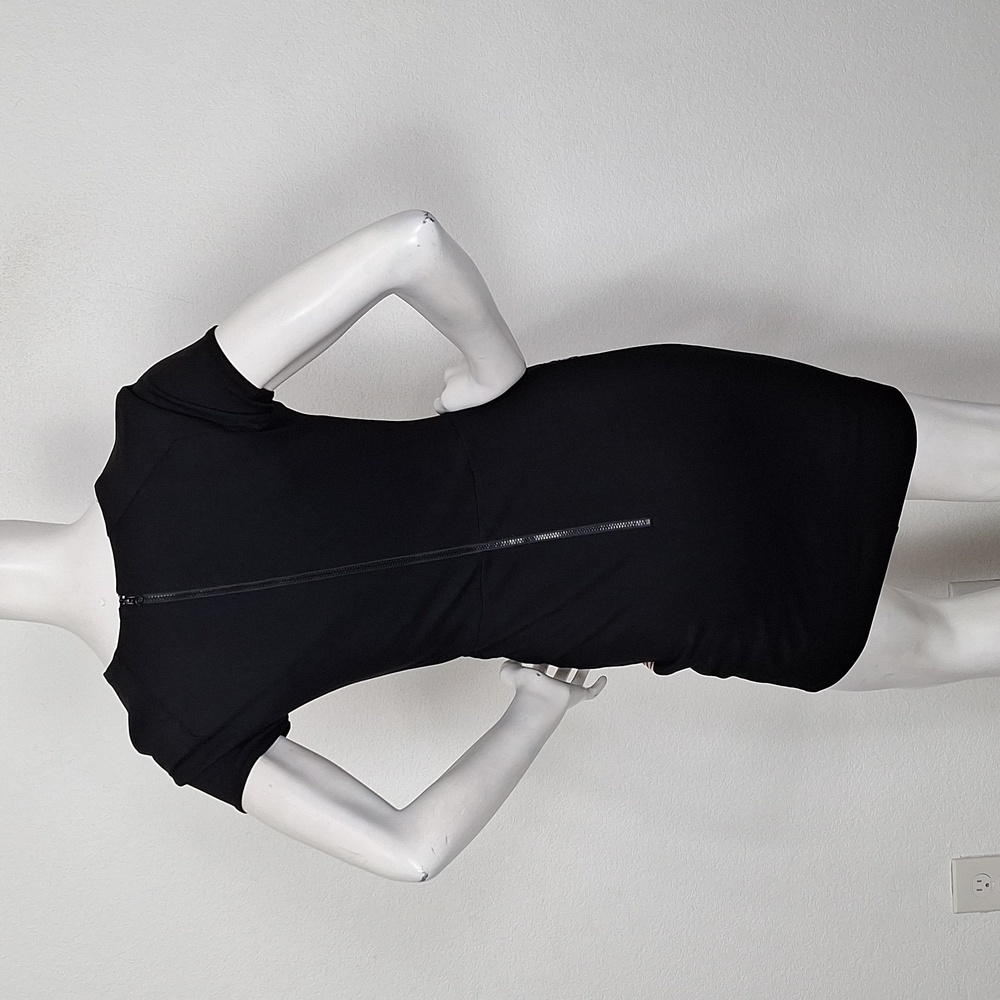 Bebe Black Multicolor Patterned V-Neck Scuba Nigh… - image 7